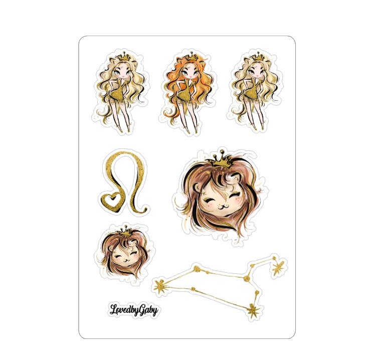 LovedbyGaby stickers "Leo / leeuw"