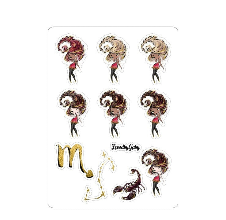 LovedbyGaby stickers "Scorpio / schorpioen"