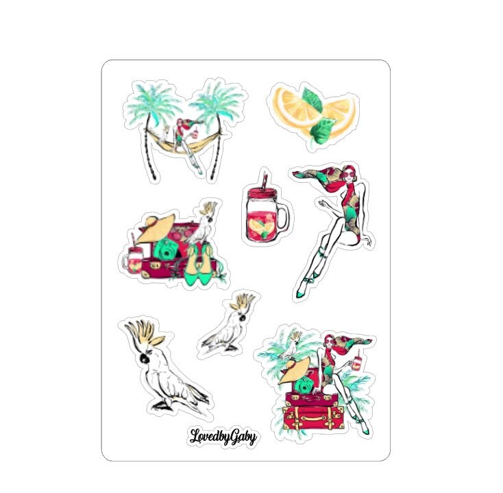 LovedbyGaby stickers "tropical"