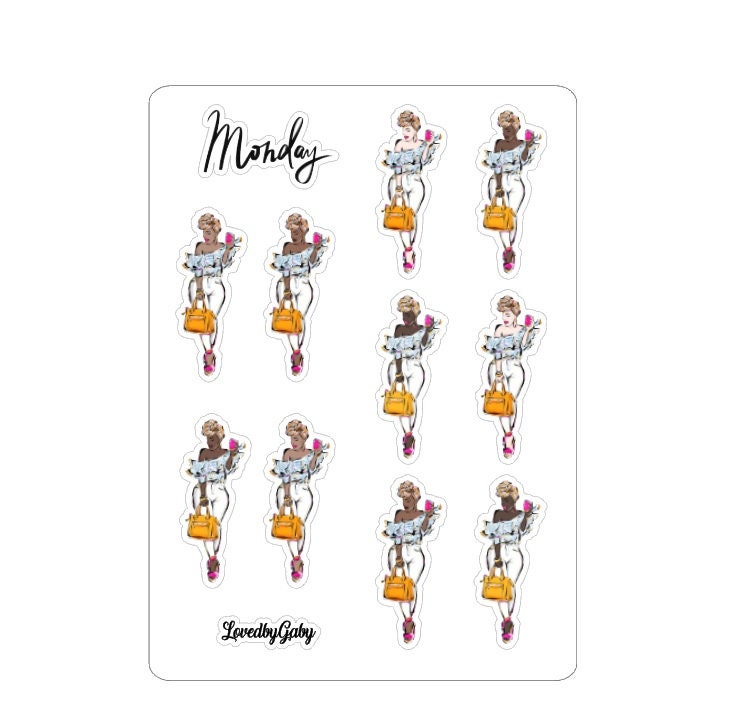 LovedbyGaby stickers "Monday girl"