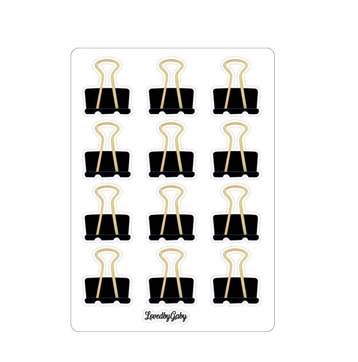 LovedbyGaby stickers bullclips
