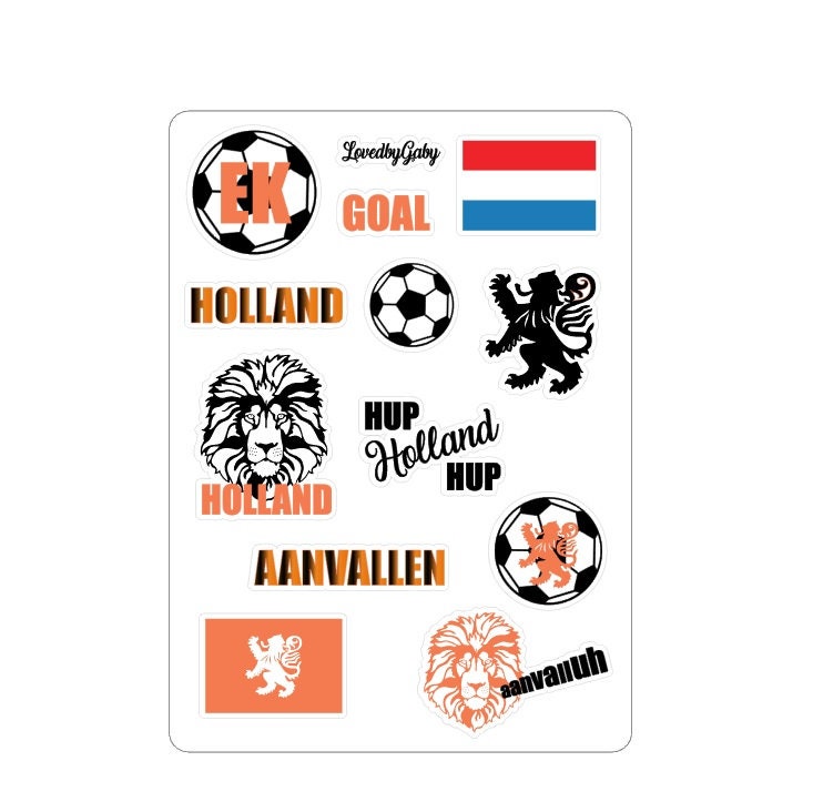 LovedbyGaby stickers oranje leeuwen
