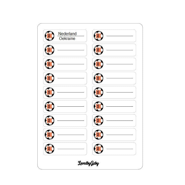 LovedbyGaby stickers oranje leeuwen