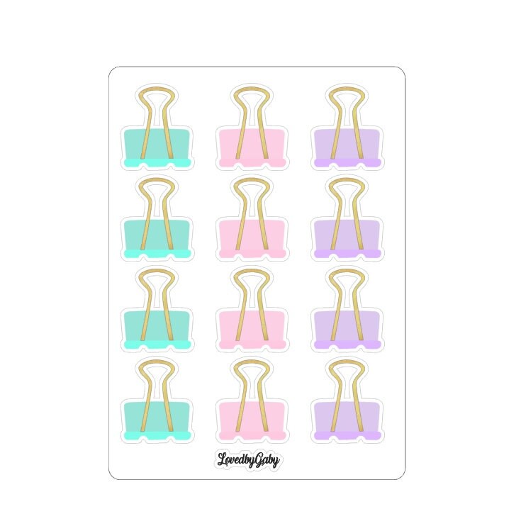 LovedbyGaby stickers bullclips