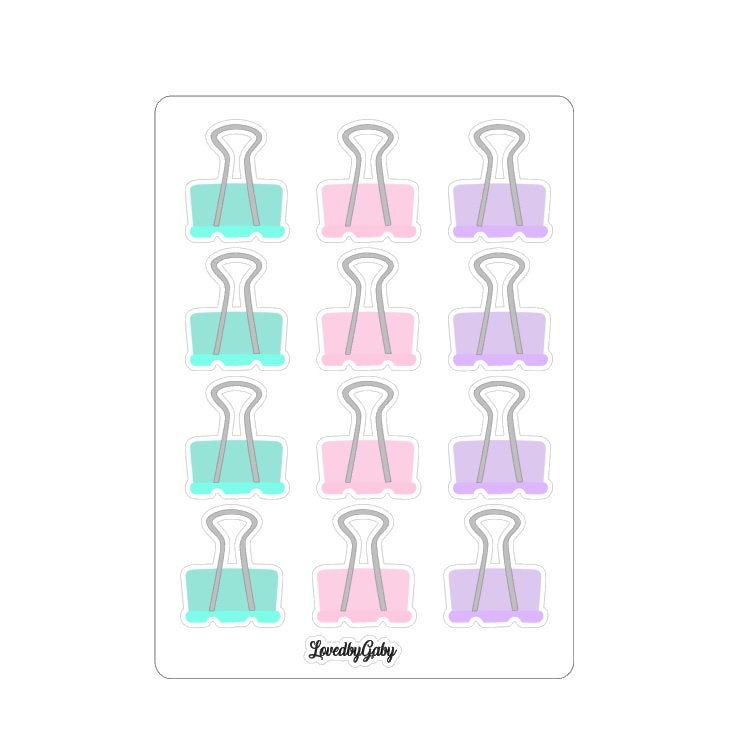 LovedbyGaby stickers bullclips