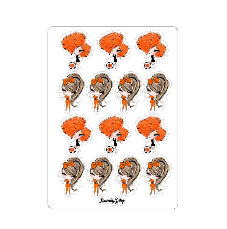 LovedbyGaby stickers "oranje girls"