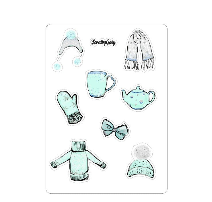 LovedbyGaby stickers "winter items"