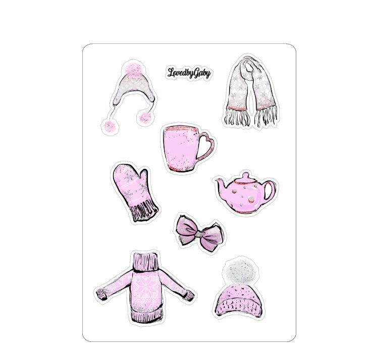 LovedbyGaby stickers "winter items"