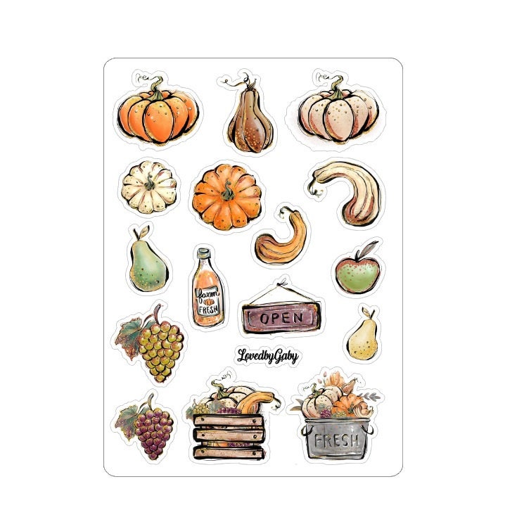 LovedbyGaby stickers "Fall market"