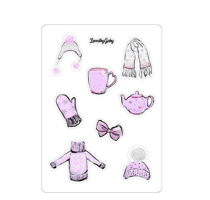 LovedbyGaby stickers "winter items"