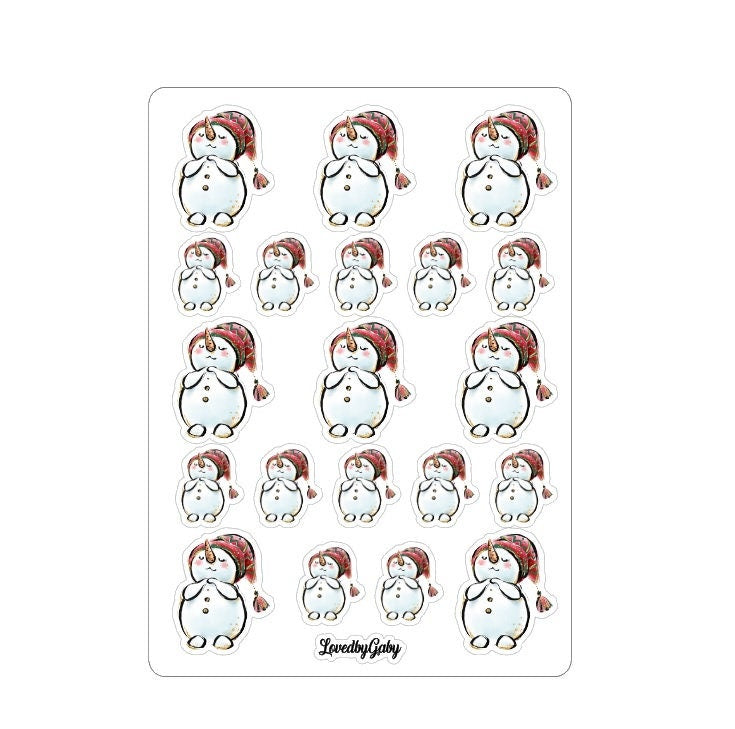 LovedbyGaby stickers "Frosty the snowman"