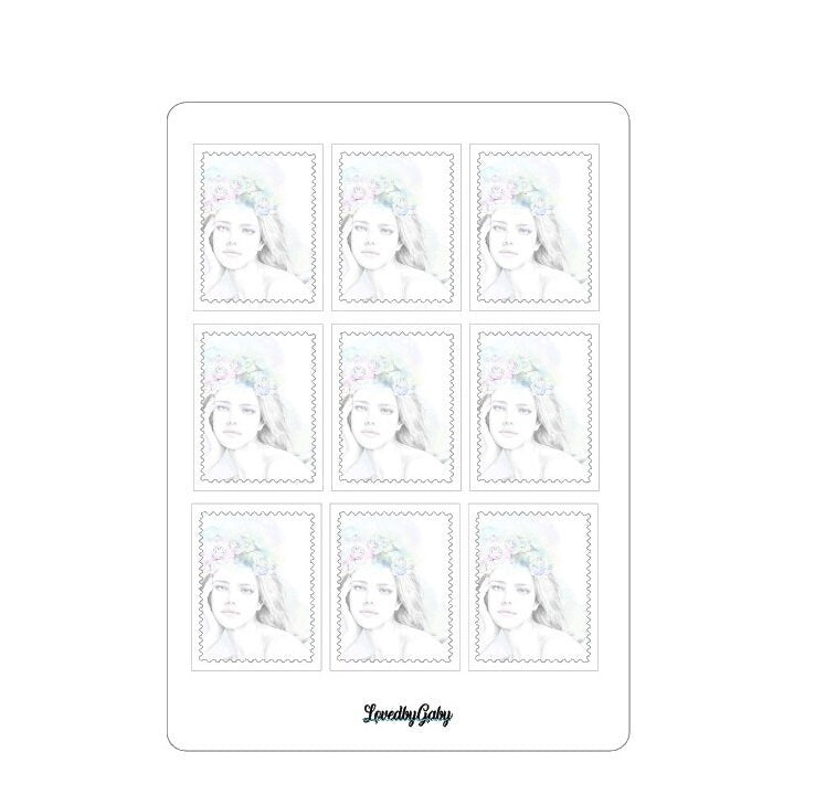 LovedbyGaby stickers "Postzegels"