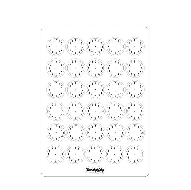 LovedbyGaby stickers "clock"