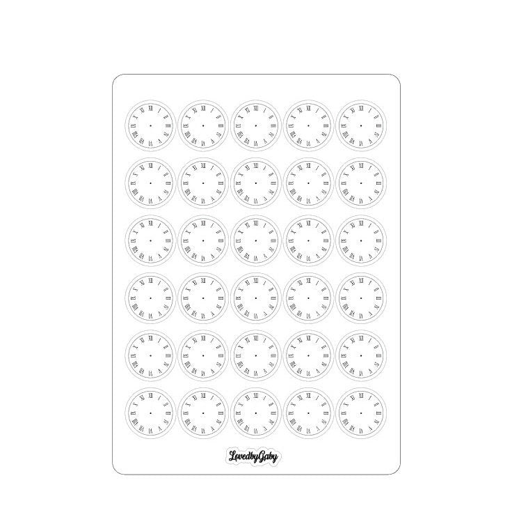LovedbyGaby stickers "clock"