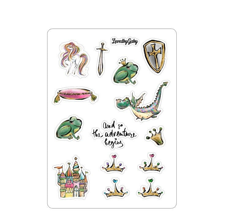 LovedbyGaby stickers "let the adventure begin"