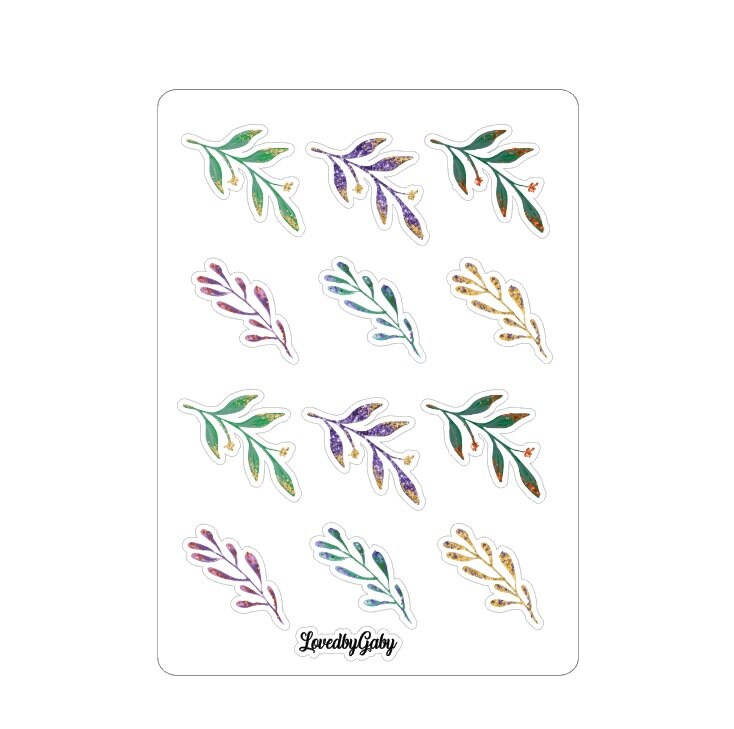 LovedbyGaby stickers "leaves"