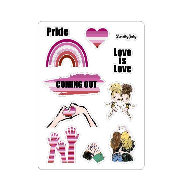 LovedbyGaby stickers "Pride and love"