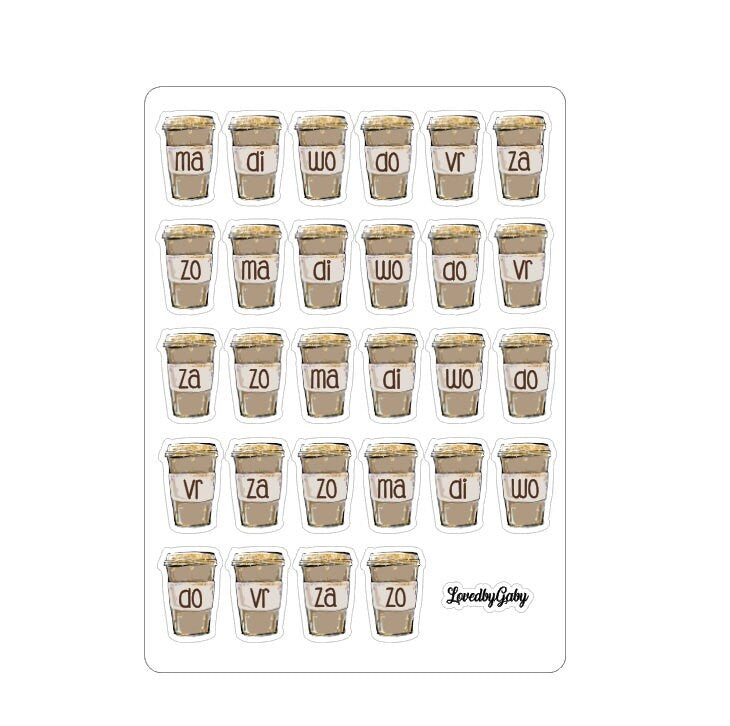 LovedbyGaby stickers "coffee dates"