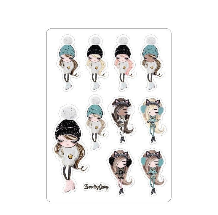 LovedbyGaby stickers "Wintergirls 2"