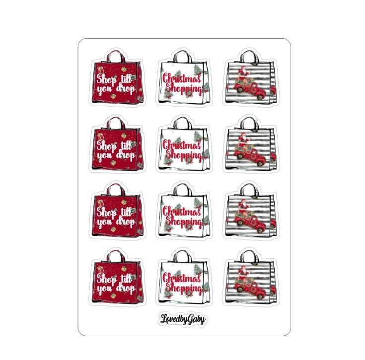 LovedbyGaby stickers "shoppingbags"