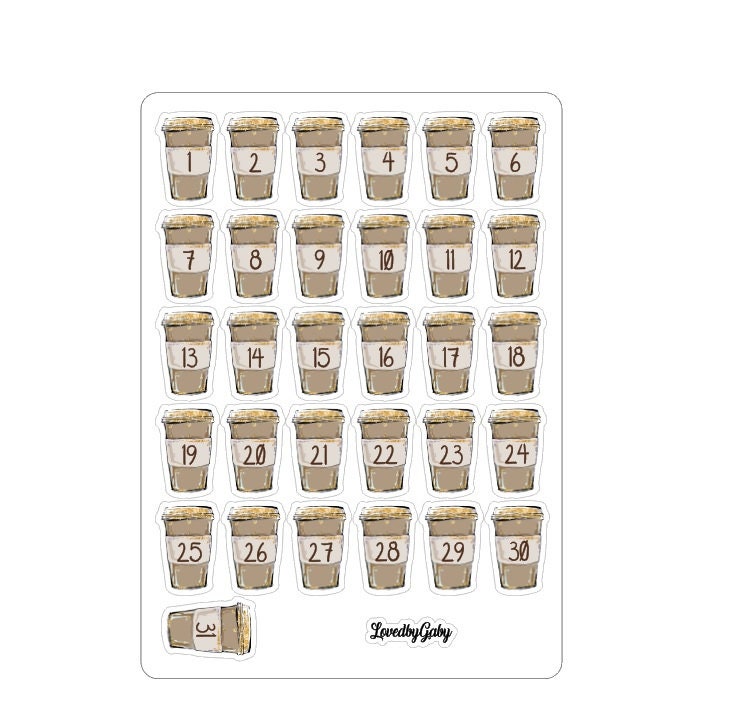 LovedbyGaby stickers "coffee dates"
