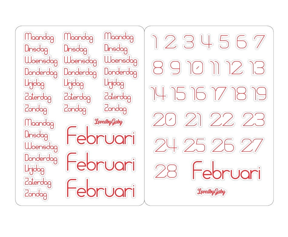 LovedbyGaby stickers bulletkit valentine
