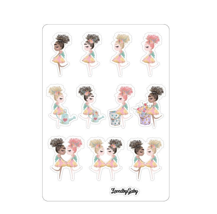 LovedbyGaby stickers Spring girls