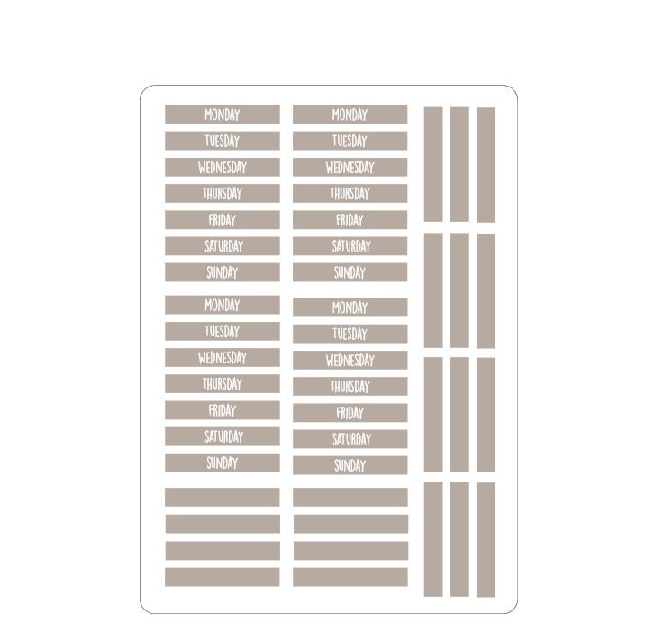 LovedbyGaby Maschaplanner days stickers 1
