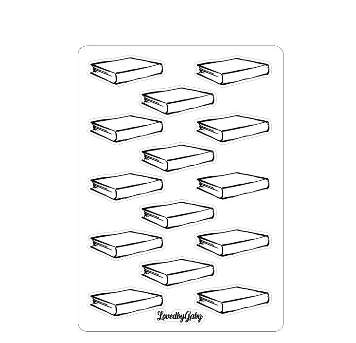 LovedbyGaby stickers "Reading and books"