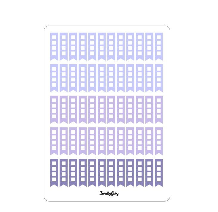 LovedbyGaby stickers "checkboxes"