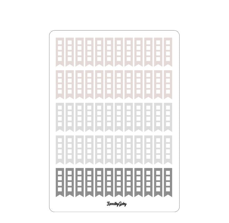 LovedbyGaby stickers "checkboxes"