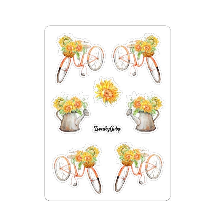LovedbyGaby stickers Sunflowers