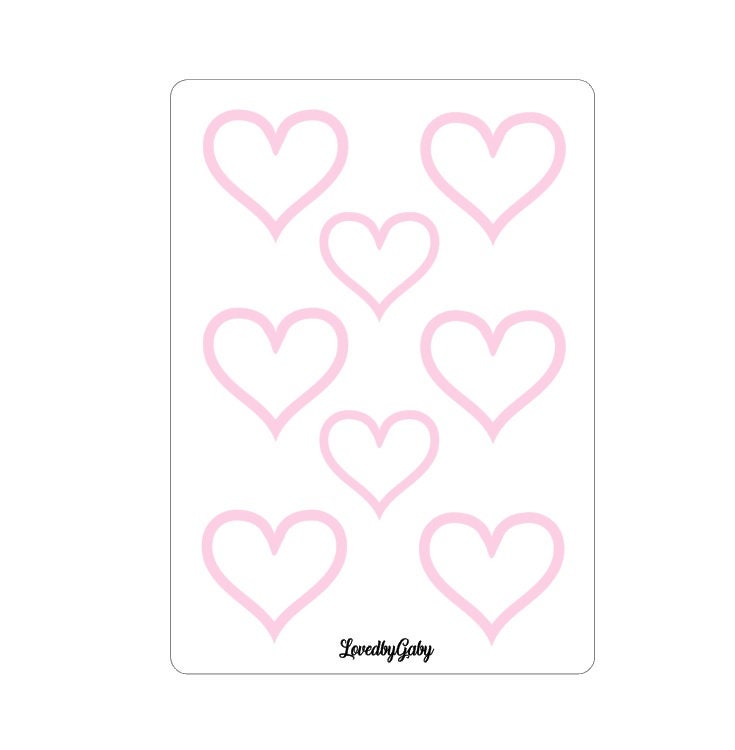 LovedbyGaby stickers heart shapes