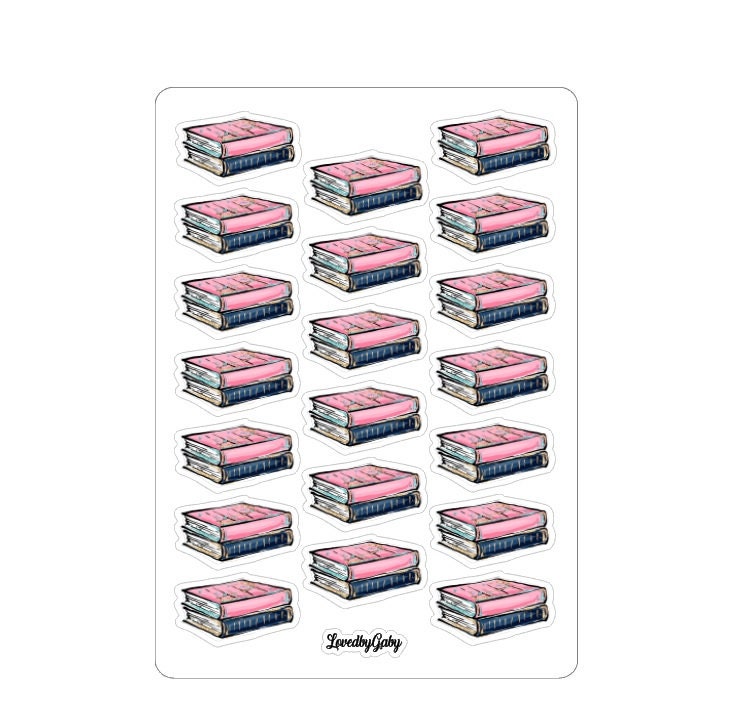 LovedbyGaby stickers "Reading and books"