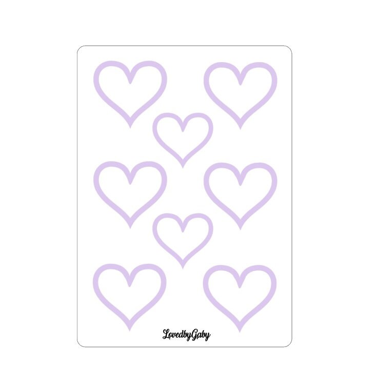 LovedbyGaby stickers heart shapes