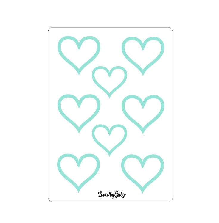 LovedbyGaby stickers heart shapes