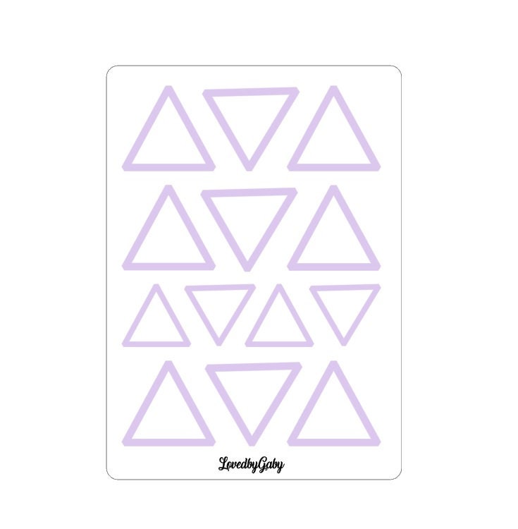 LovedbyGaby stickers shapes triangles