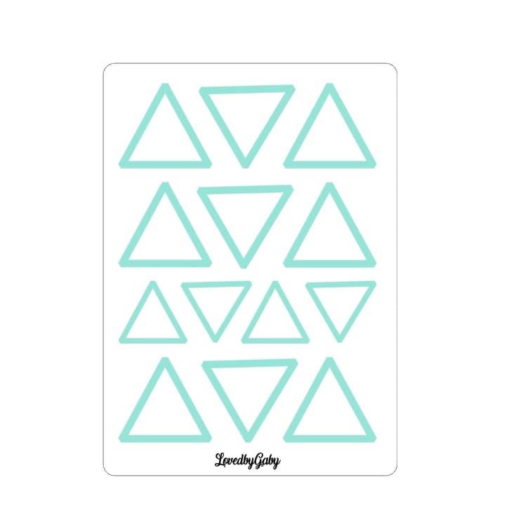 LovedbyGaby stickers shapes triangles