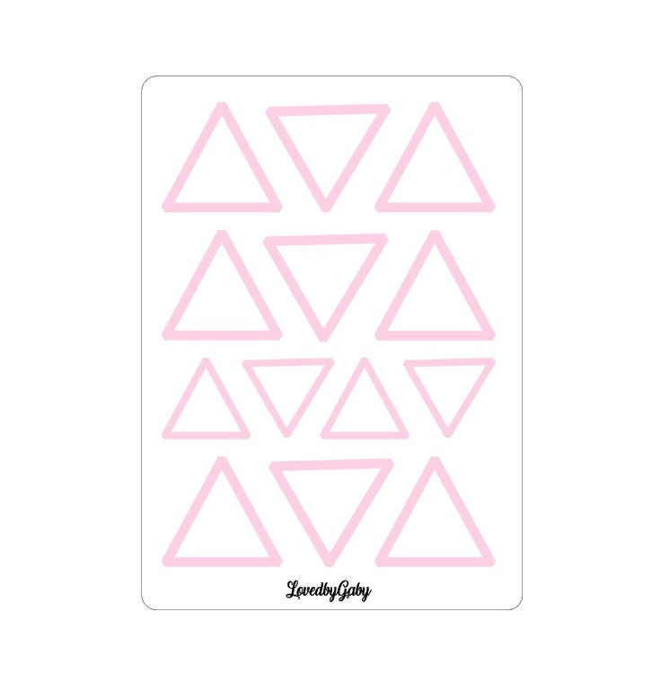 LovedbyGaby stickers shapes triangles