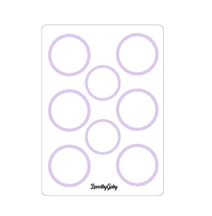 LovedbyGaby stickers shapes circles