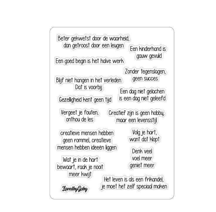 LovedbyGaby stickers Nederlandse uitspraken