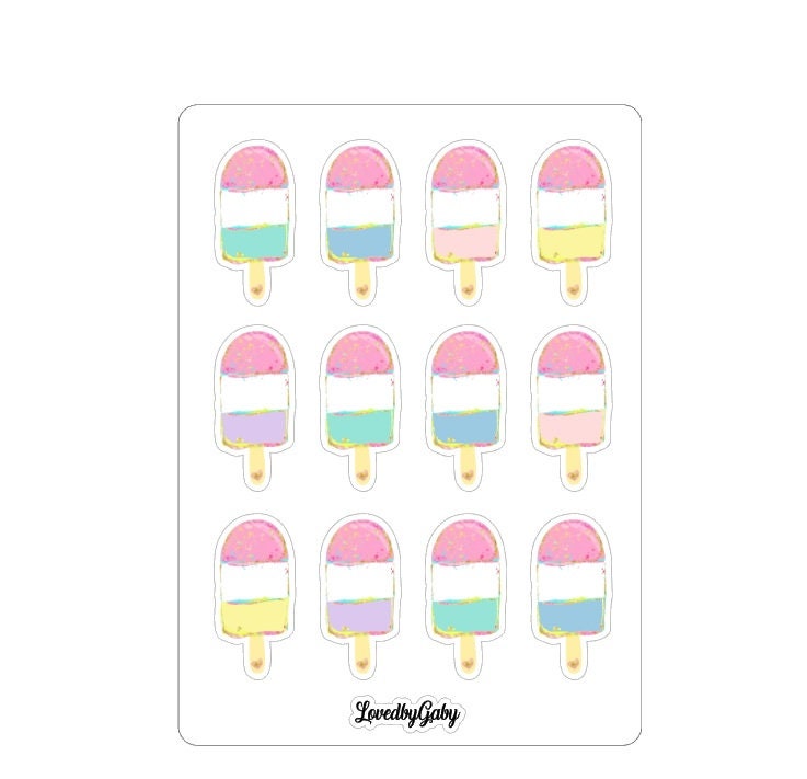 LovedbyGaby stickers "icecreams"