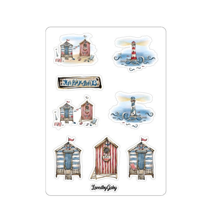 LovedbyGaby stickers "at the beach"