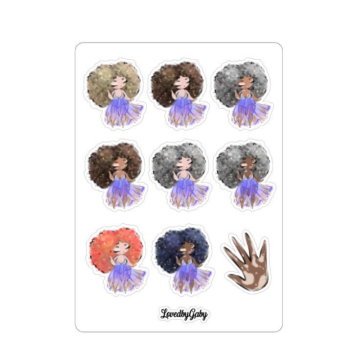 LovedbytGaby stickers vitiligo girls