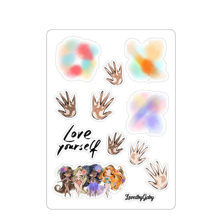 LovedbytGaby stickers vitiligo girls