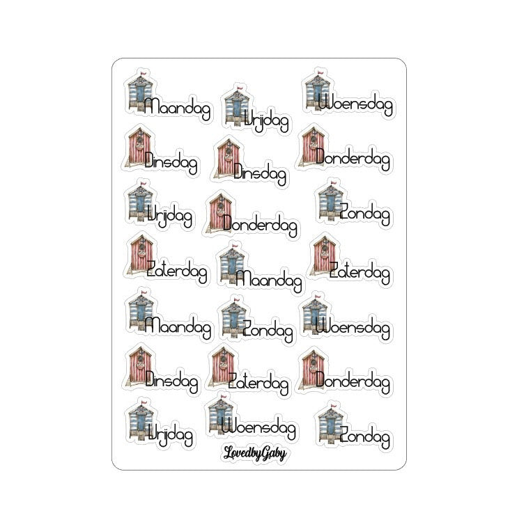 LovedbyGaby stickers Beach dagen