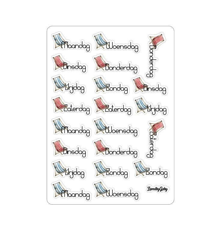 LovedbyGaby stickers Beach dagen