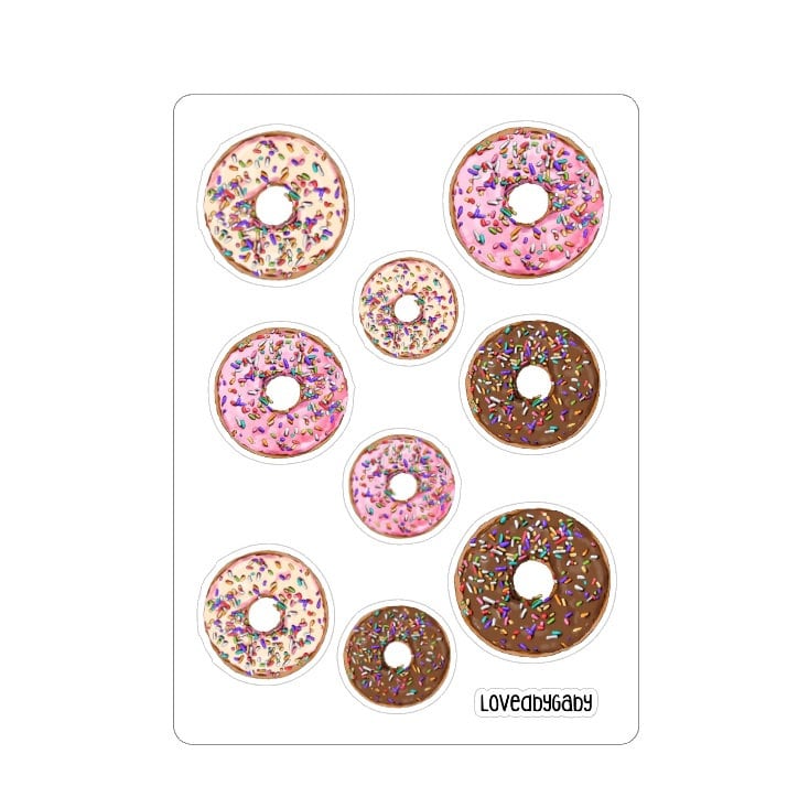 LovedbyGaby stickers "donuts"