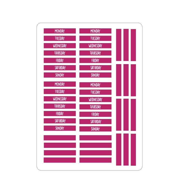 LovedbyGaby Maschaplanner days stickers 2