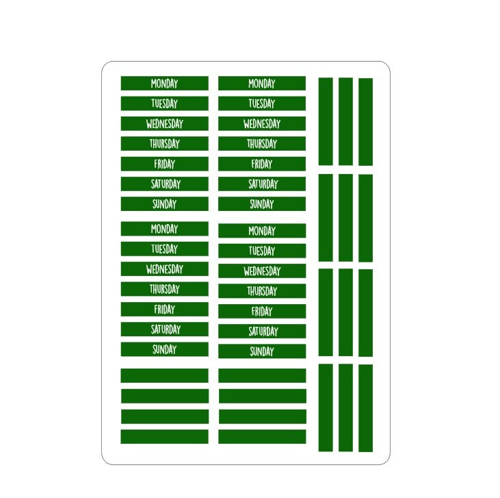 LovedbyGaby Maschaplanner days stickers 2